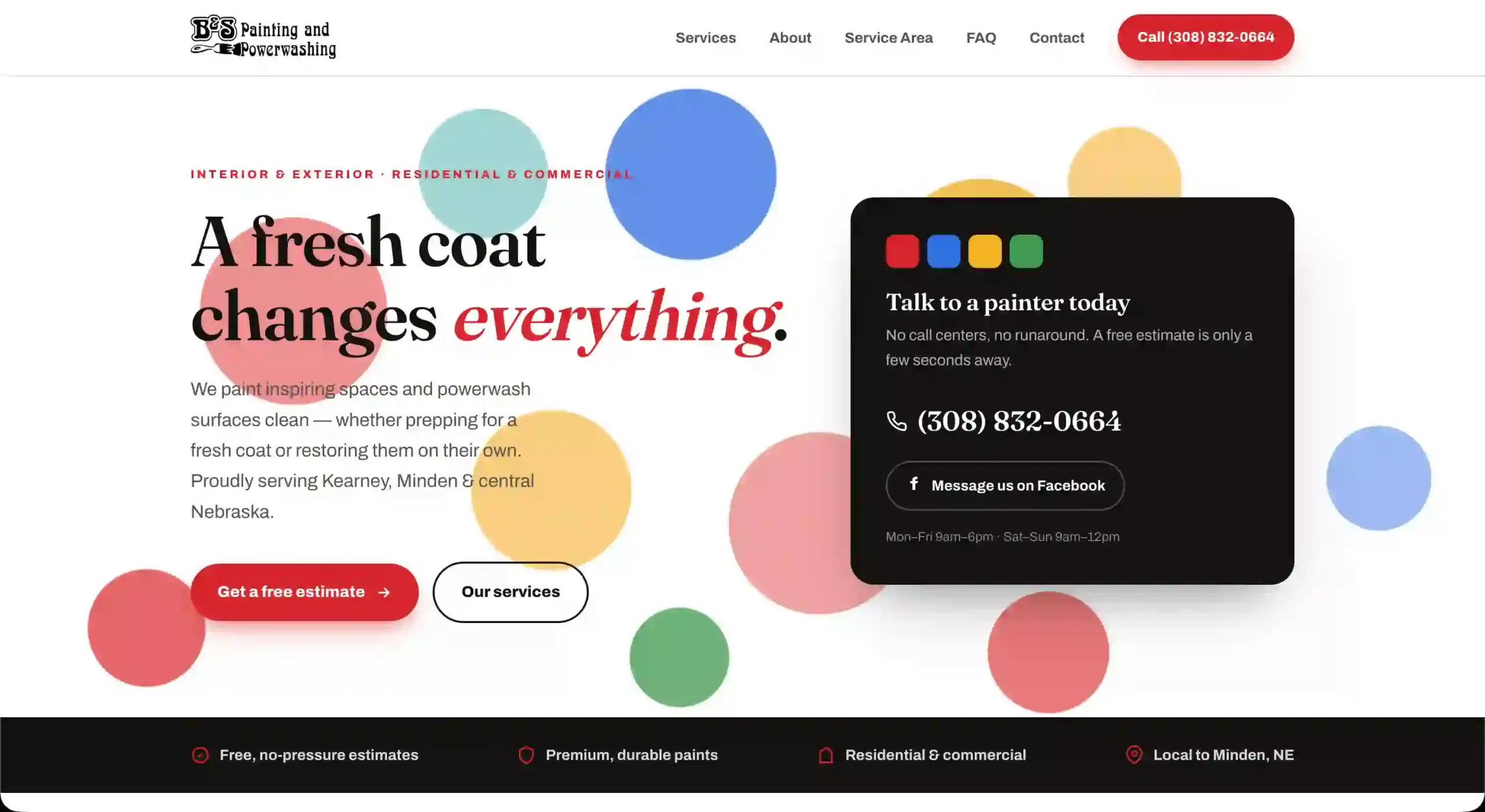 B&S Painting website