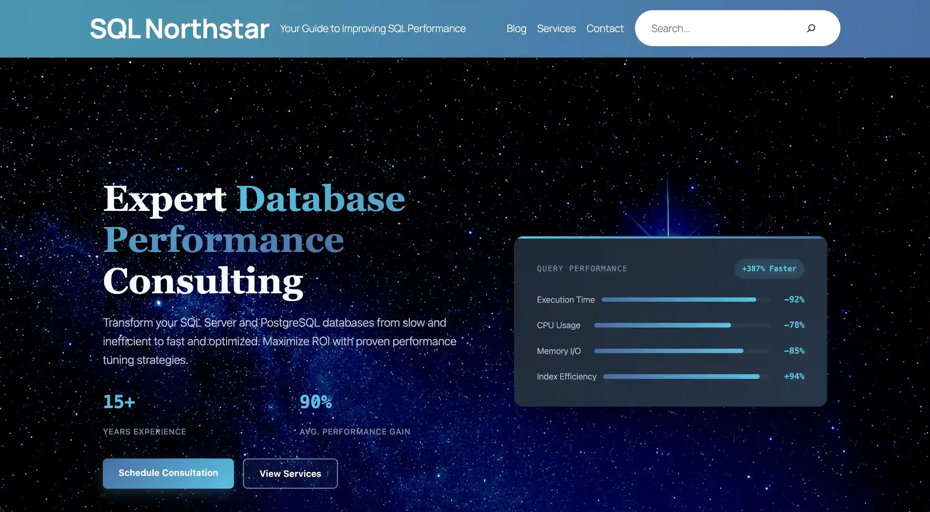 A fast, managed site for SQL Northstar